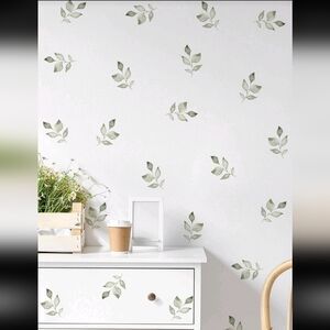 NWT, Leaf Pattern Wall Stickers